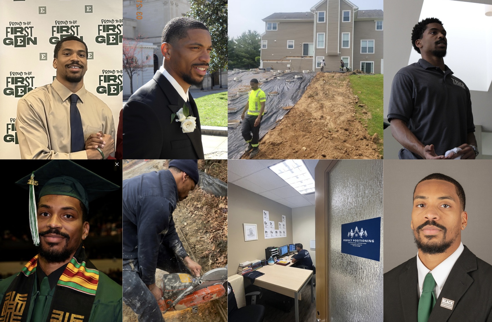 Harisloden Harris — Executive Background and Milestones Collage